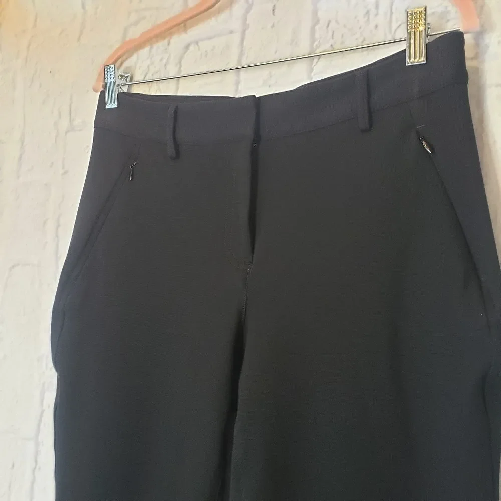 TALBOTS Knit Comfort Stretch Dress Pants Black 8
